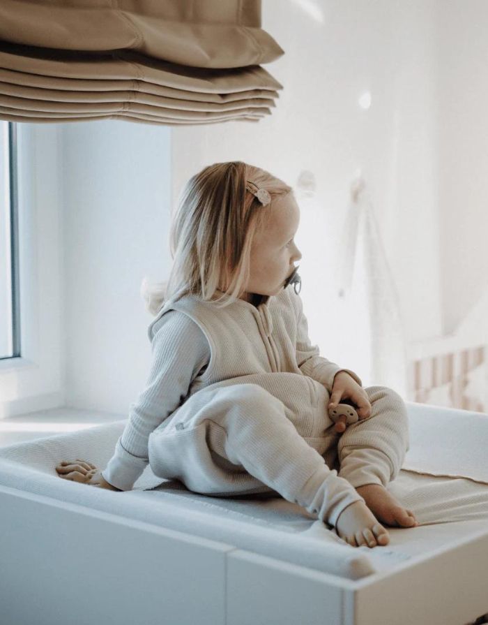 Schlafsack mit Füßen 2,5 Tog I Beige – nordlykk