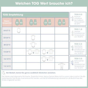 Schlafsack mit Füßen 2,5 Tog I Beige