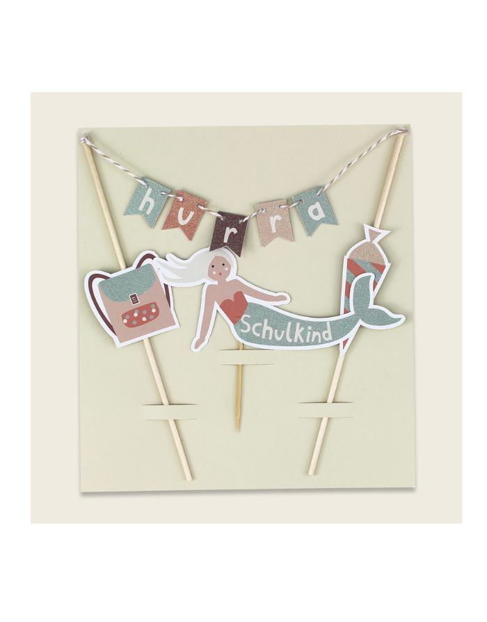 Cake Topper I Schulkind Under the Sea Glitzer