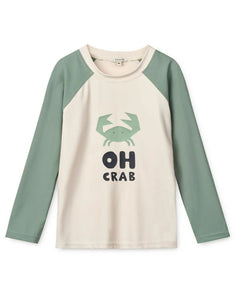 UV-Schwimmshirt Noah I Sandy/Peppermint