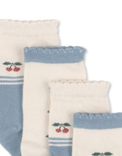 Laden Sie das Bild in den Galerie-Viewer, Socken 2er-Set I Cherry Mix Blue
