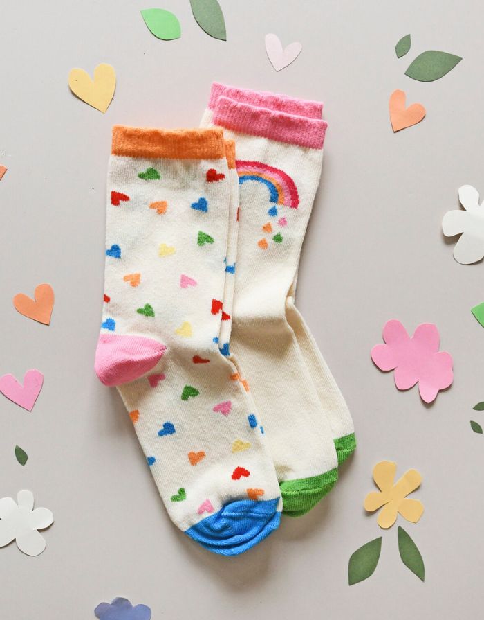 Socken 2er-Set I Rainbow Hearts