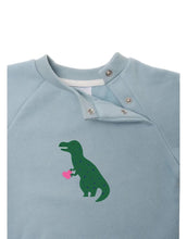 Laden Sie das Bild in den Galerie-Viewer, Sweatshirt Hellblau I Dino
