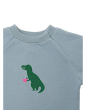 Laden Sie das Bild in den Galerie-Viewer, Sweatshirt Hellblau I Dino
