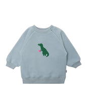 Laden Sie das Bild in den Galerie-Viewer, Sweatshirt Hellblau I Dino
