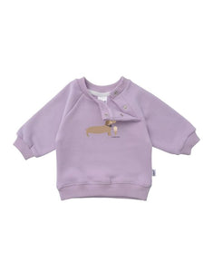 Sweatshirt Flieder I Dackel
