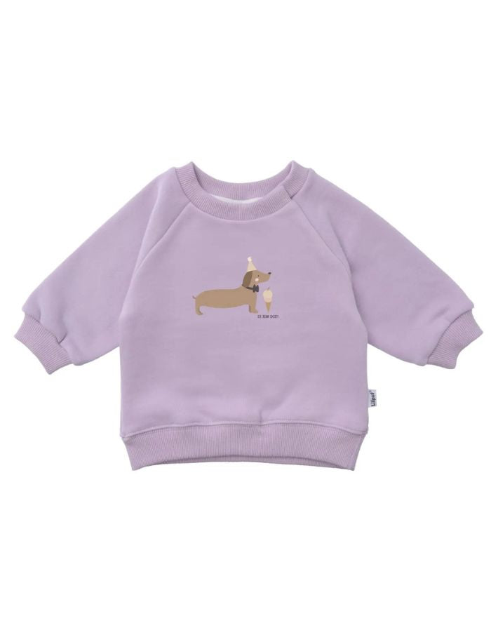 Sweatshirt Flieder I Dackel