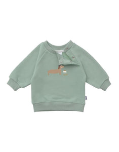 Sweatshirt Schilfgrün I Dackel