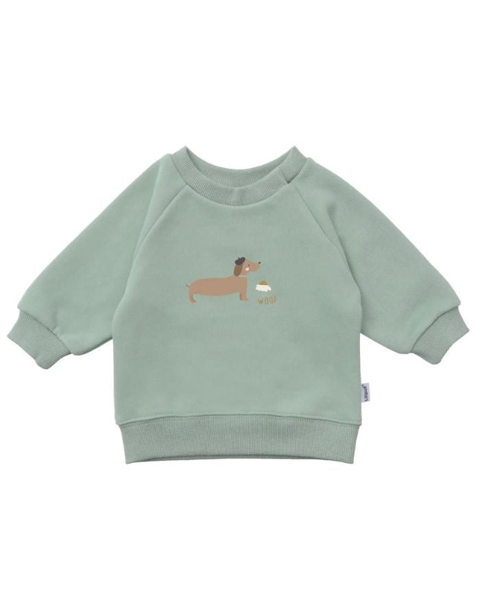 Sweatshirt Schilfgrün I Dackel