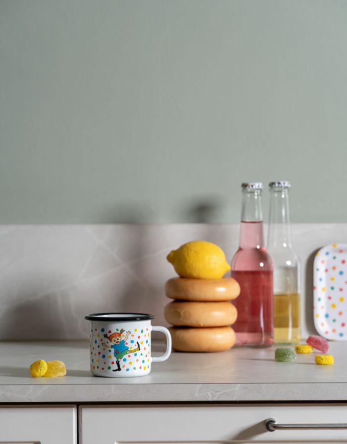 Becher Emaille I Pippi Langstrumpf - Hoppsansa