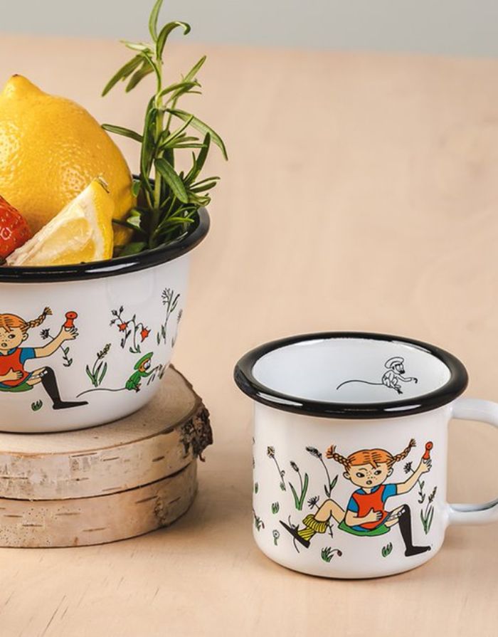 Becher Emaille 1,5dl I Pippi Langstrumpf - Mr. Nilsson