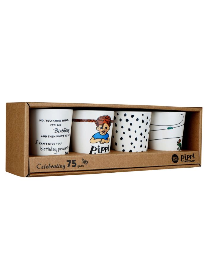 Becher 4er-Set Melamin I Pippi Langstrumpf