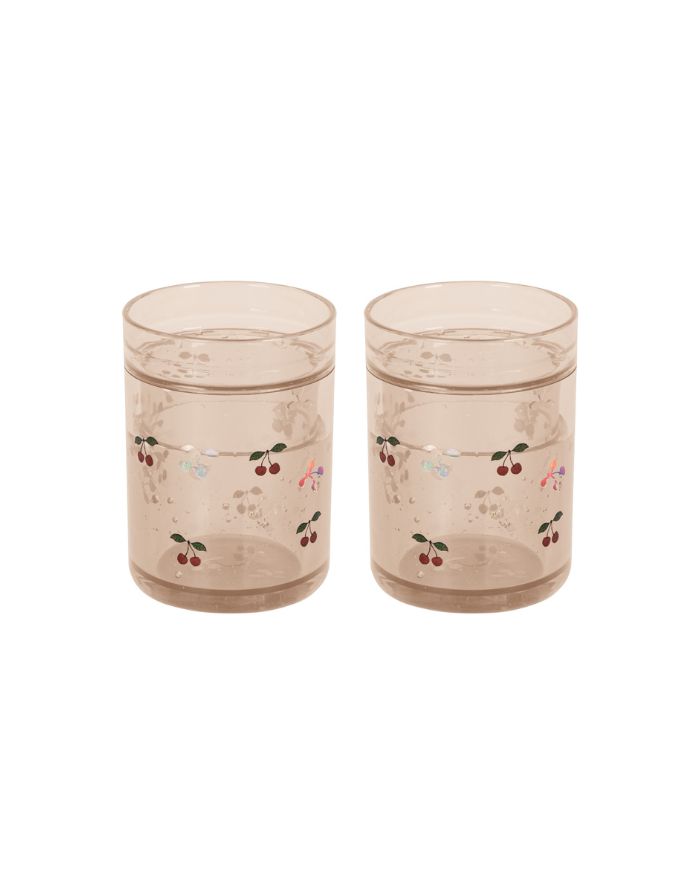 Becher Glitter 2er-Set I Cherry