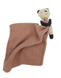 Kuscheltuch Panda I Rosa