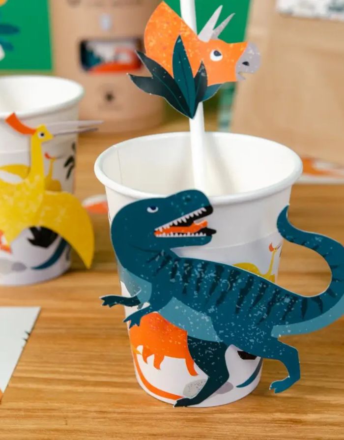 Pappbecher 6er-Set I Dinosaurier