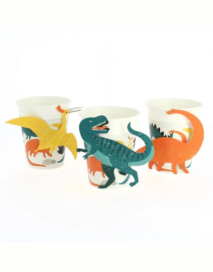 Pappbecher 6er-Set I Dinosaurier