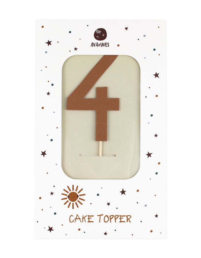 Cake Topper Zahl I Adventure