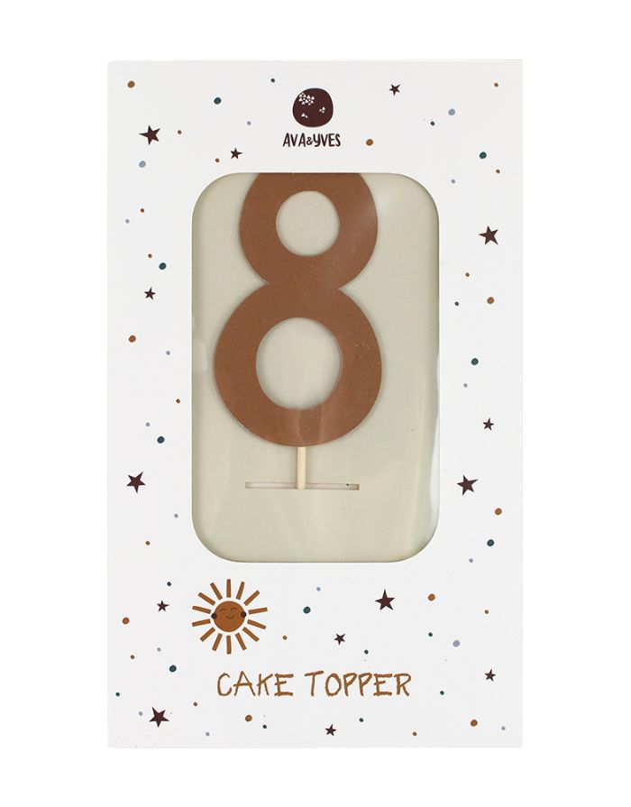 Cake Topper Zahl I Adventure