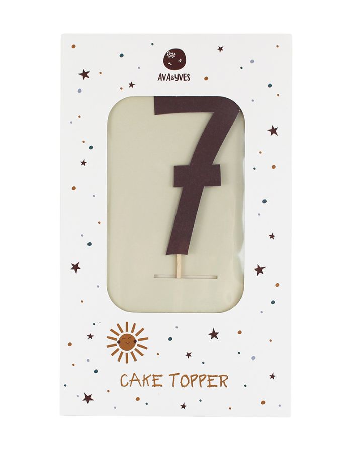 Cake Topper Zahl I Adventure