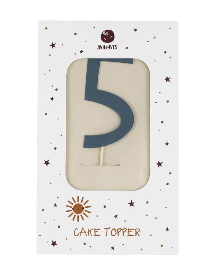 Cake Topper Zahl I Adventure