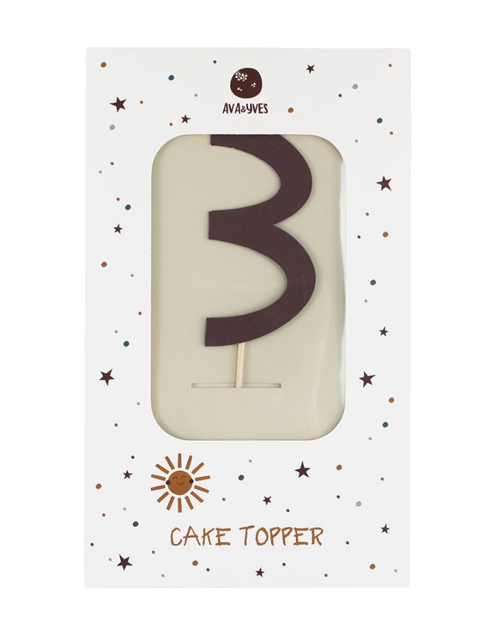 Cake Topper Zahl I Adventure