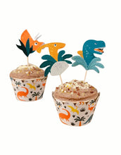 Laden Sie das Bild in den Galerie-Viewer, Cupcake-Set I Dinosaurier
