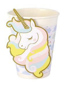 Pappbecher 6er-Set I Einhorn