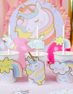 Pappbecher 6er-Set I Einhorn