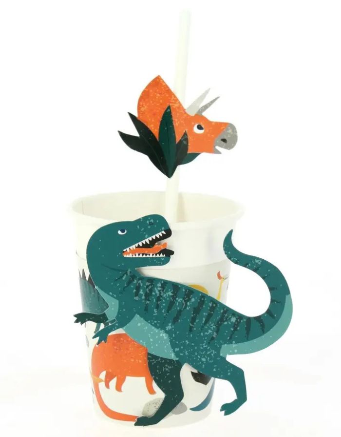 Strohhalm 6er-Set I Dinosaurier
