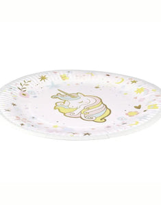 Pappteller 6er-Set I Einhorn