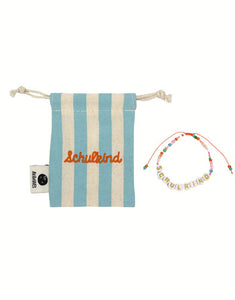 Perlenarmband Schulkind I Orange/Rosa