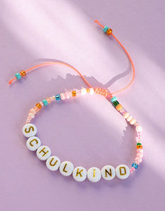 Perlenarmband Schulkind I Orange/Rosa