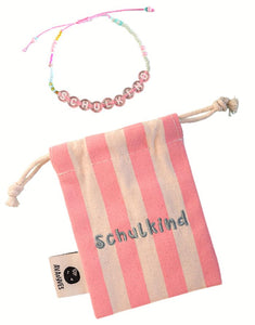 Perlenarmband Schulkind I Rosa