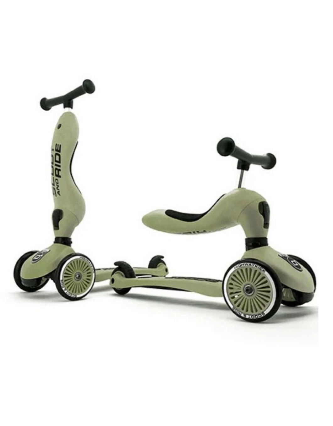 2in1 Scooter Highwaykick 1 I Olive
