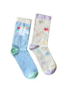 Socken 2er-Set I Rainbow Unicorn