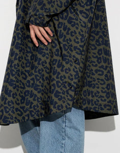 Raincoat I Leo Splashes Navy/Olive