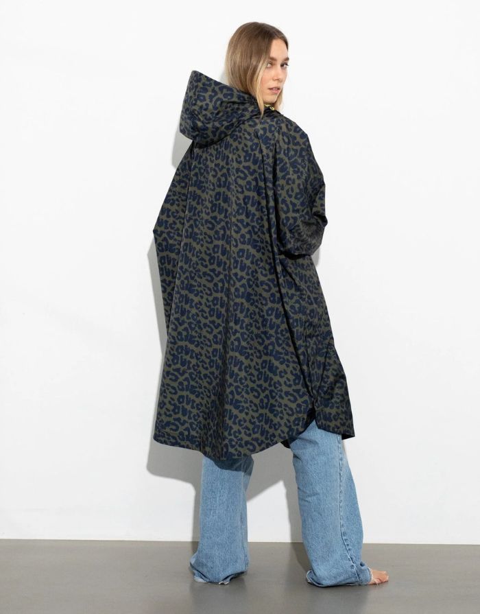 Raincoat I Leo Splashes Navy/Olive