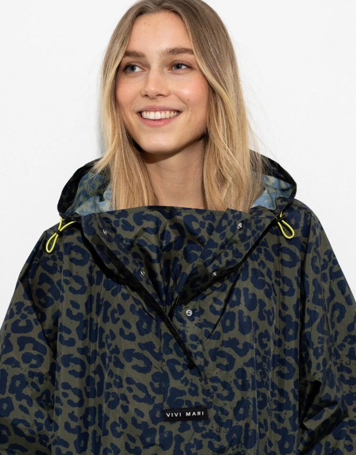 Raincoat I Leo Splashes Navy/Olive