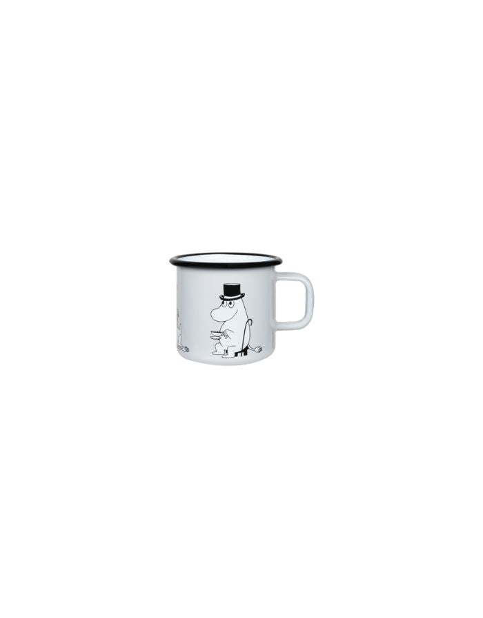 Becher Emaille 3,7dl I Moomin - Papa Grey