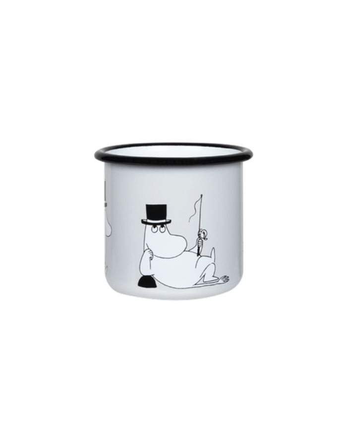 Becher Emaille 3,7dl I Moomin - Papa Grey