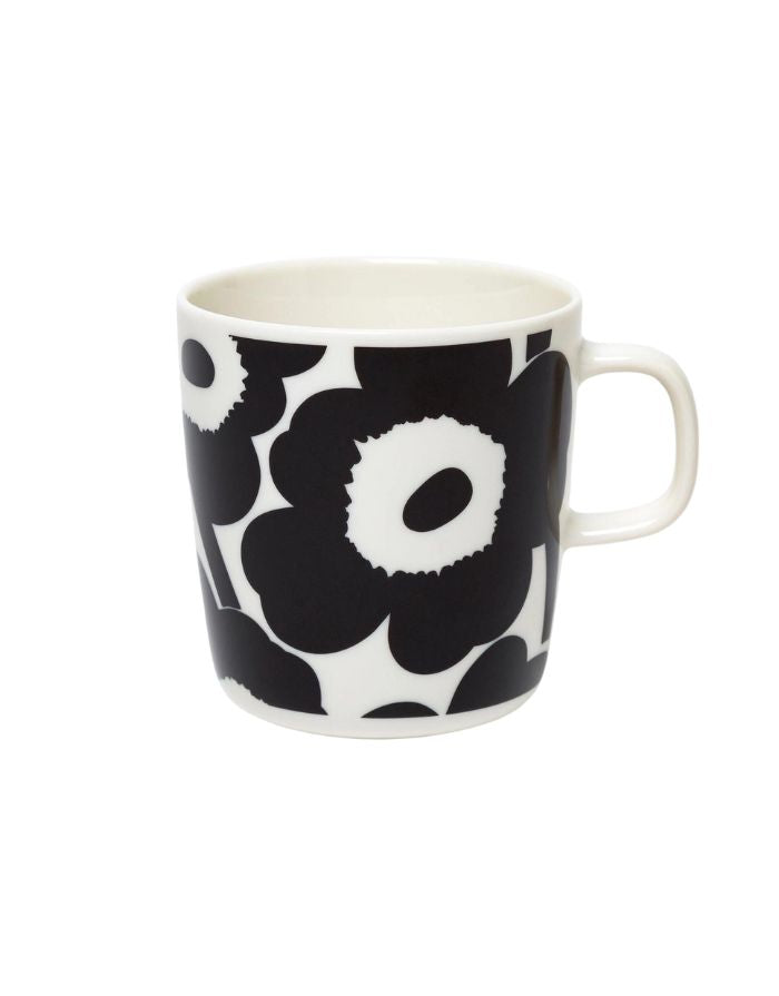Becher Oiva/Unikko 4dl I Schwarz/Weiß
