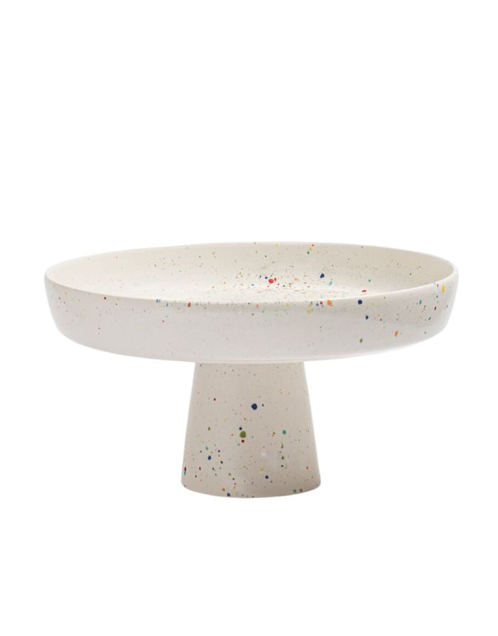 Kuchenplatte Party ø28cm White – Egg Back Home | Keramik Tortenplatte