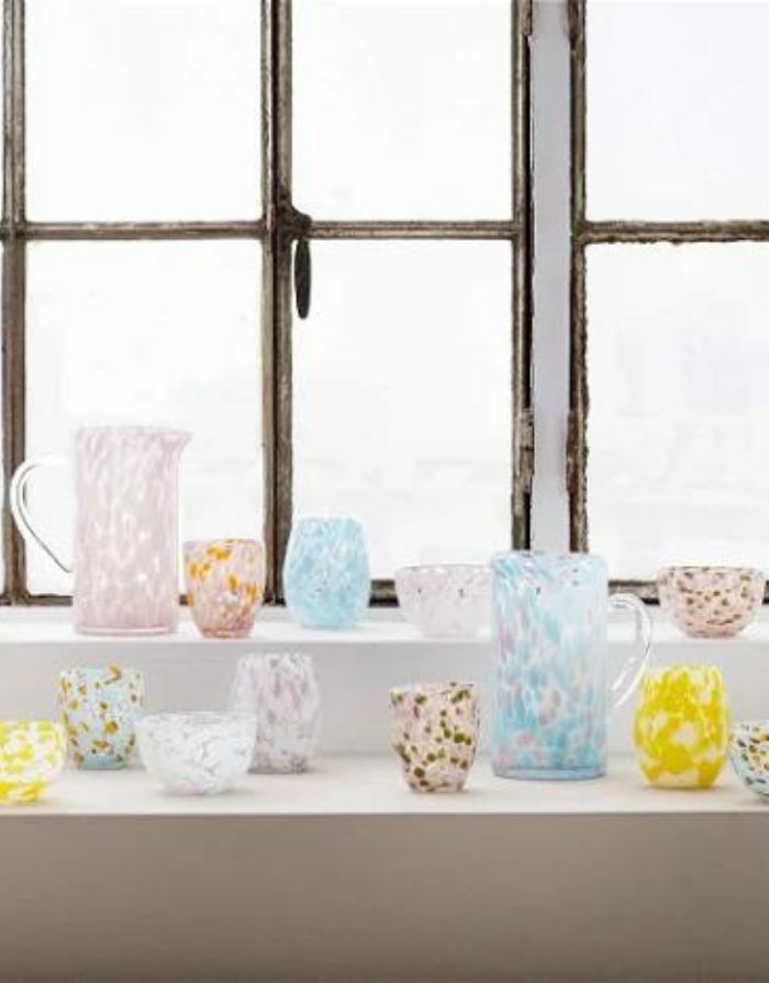 Glas Dot I Pink/Green