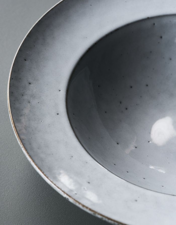 Pasta Teller Rustic  I Grau/Blau