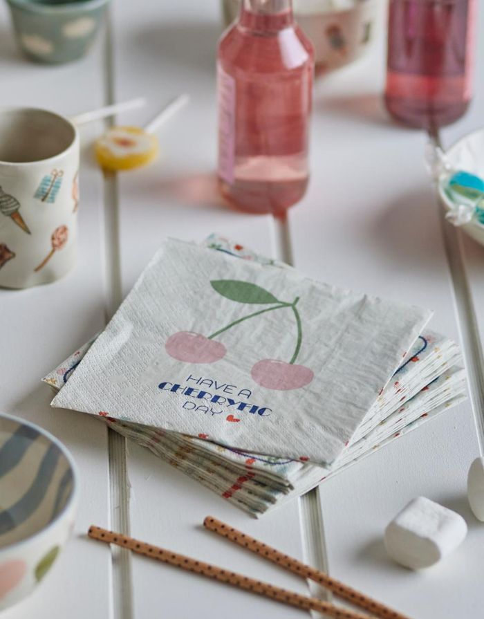 Serviette I Cherry/Rose