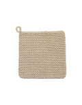 Nordal Mira Knit Topflappen aus gestrickter Baumwolle in modernem Design mit praktischer Aufhängeschlaufe.