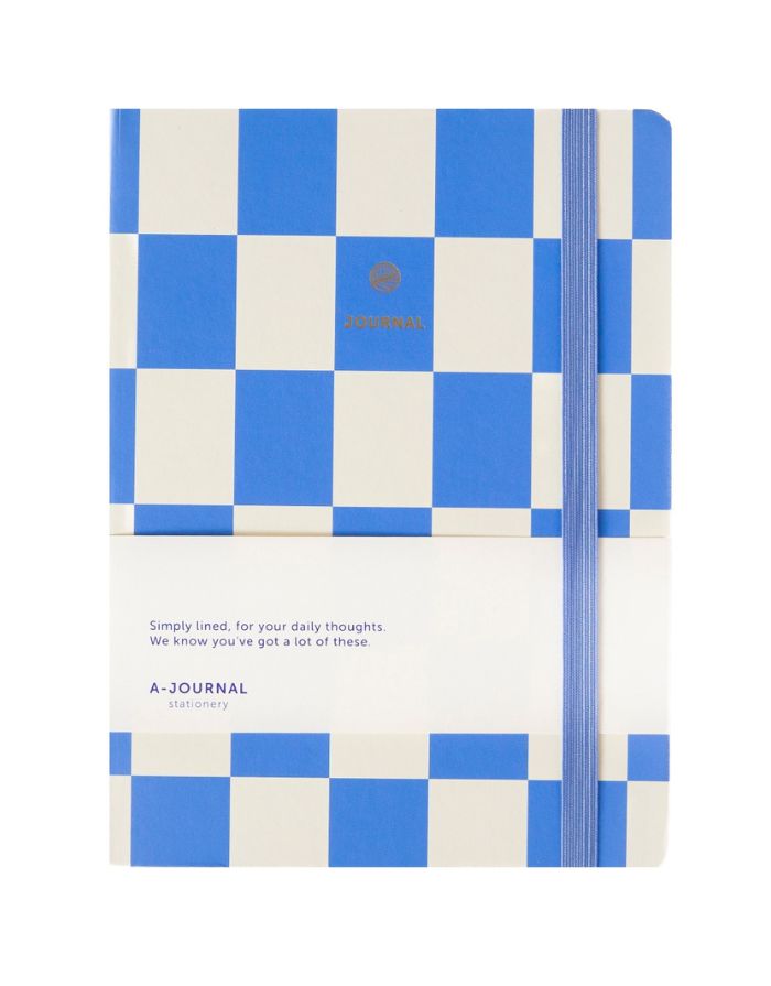 Notizbuch I Checkered Lavendel