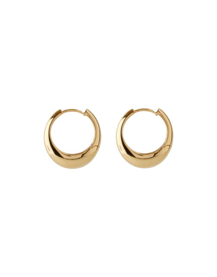 Ohrring Globe Huggies I Gold