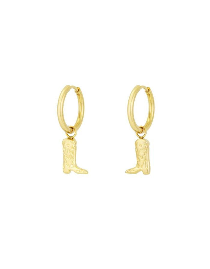 Ohrringe Cowgirl boots I Gold