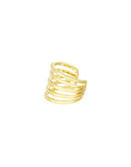 Earcuff Layered Bold Lines I Gold